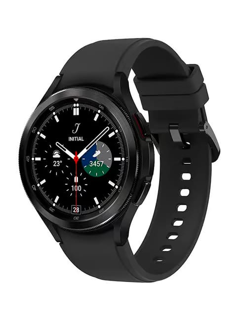 Samsung Samsung Galaxy Watch 4 Classic LTE Optical Heart Rate Sensor Smartwatch (4.6cm, Black) Tata CLiQ sale