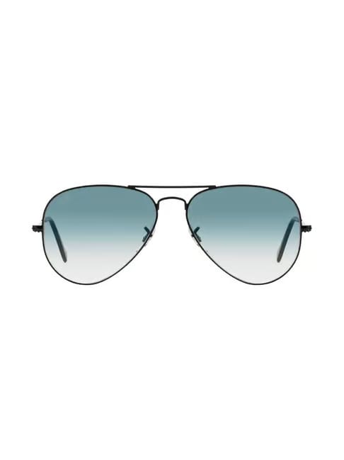 Ray-Ban RAY-BAN Unisex Gradient Blue Lens Pilot Sunglasses - 0RB3025I002/3F58 Tata CLiQ sale