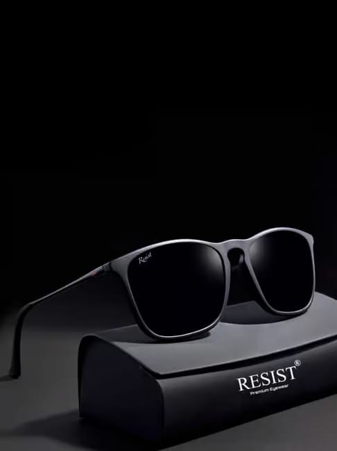 Resist Eyewear Resist Eyewear Black Wayfarer Unisex Sunglasses Tata CLiQ sale
