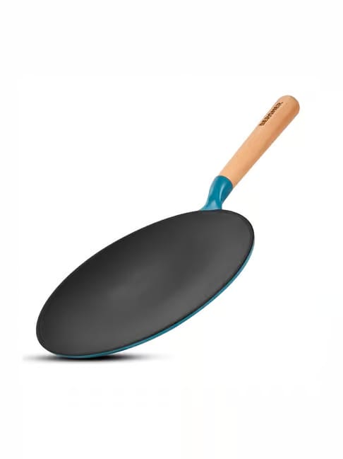 Bergner Blue Excalibur Light Cast Iron Roti Tawa 26 cm, Induction Bottom Tata CLiQ sale
