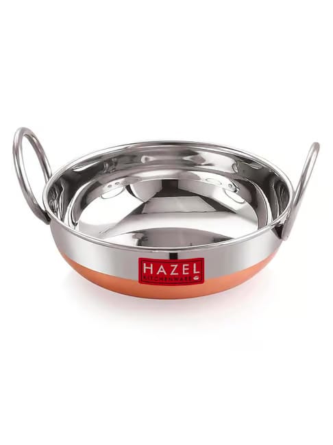 HAZEL 1500 ml Copper Bottom Kadhai Tata CLiQ sale