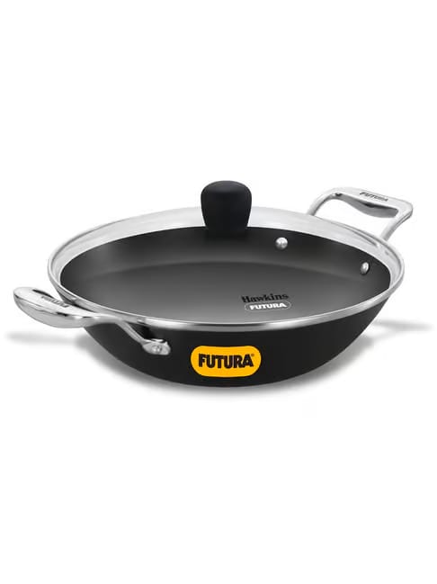 Hawkins Black 2.5 L Cast Iron Kadhai with Glass Lid Tata CLiQ sale