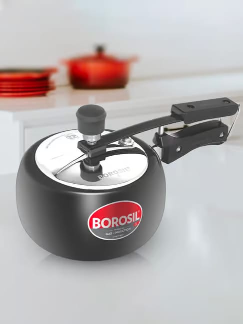 Borosil Pronto 2 L Hard Anodized Inner Lid Pressure Cooker, Gas and Induction Tata CLiQ sale