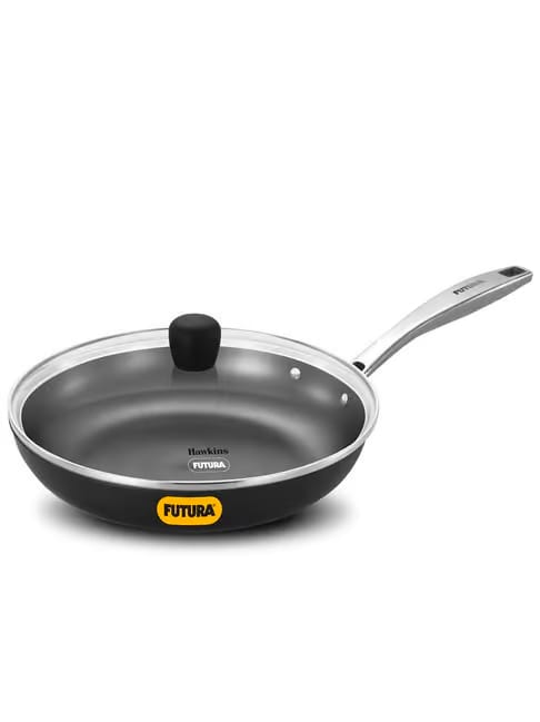 Hawkins Black 26 cm Cast Iron Frying Pan with Lid Tata CLiQ sale
