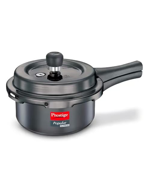 Prestige Popular Svachh Hard Anodised Pressure Cooker, 2 L Tata CLiQ sale