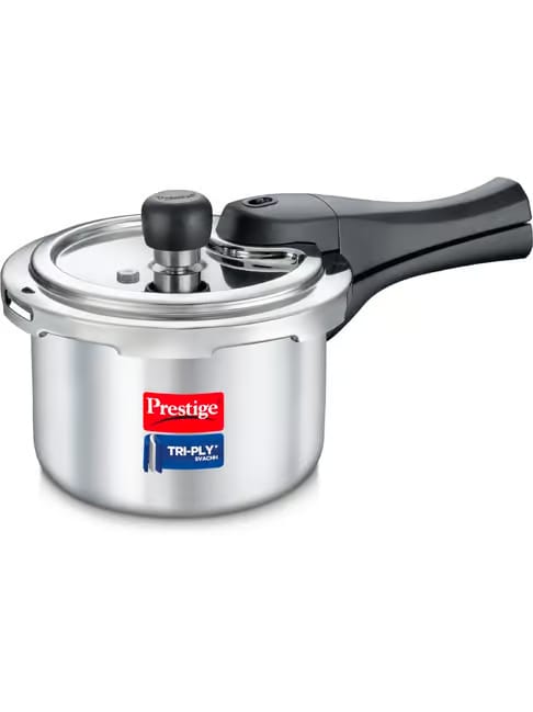 Prestige Svachh Triply Stainless Steel Pressure Cooker, 1.5 L Tata CLiQ sale