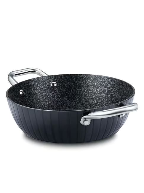 Prestige Hard Anodised 24 cm Non-Stick Kadai with Lid, 2.5 L Tata CLiQ sale