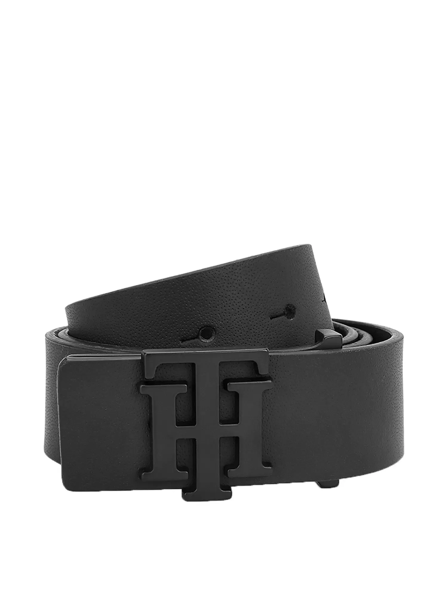 Tommy Hilfiger Nandewar Black Formal Leather Belt Tata CLiQ sale