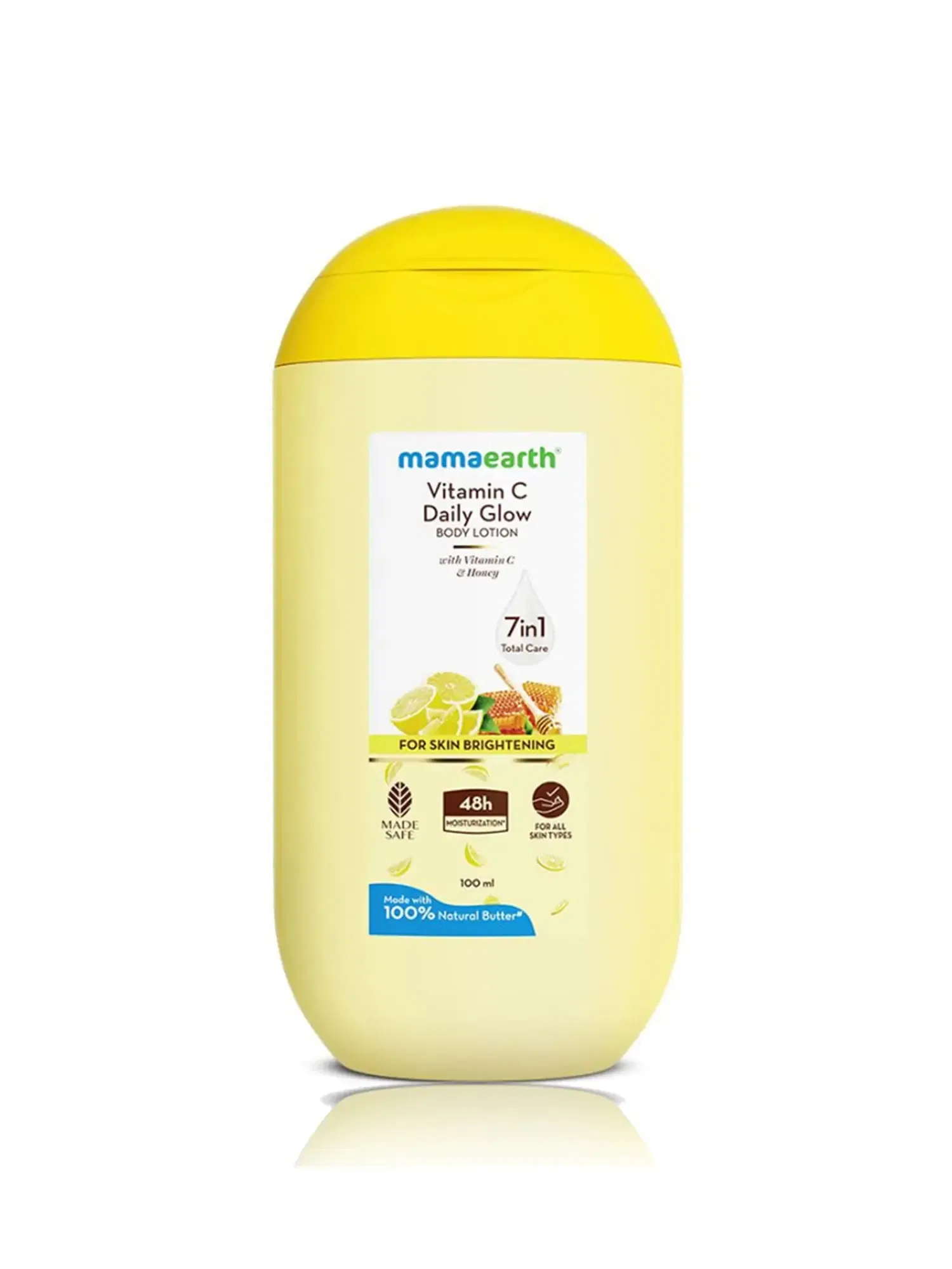 Mamaearth Vitamin C and Honey Daily Glow Body Lotion, 100 ml Tata CLiQ sale