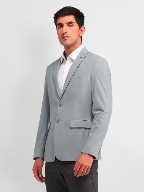 Arrow New York Grey Nylon Slim Fit Jacket Tata CLiQ sale