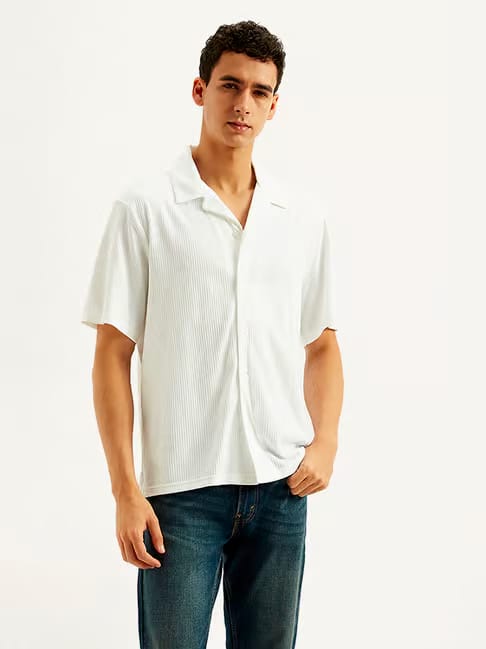 Levi's Men's Relaxed Fit Camp Shirt Tata CLiQ sale