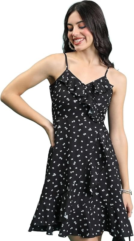Tokyo Talkies Women Floral A-Line Dress
