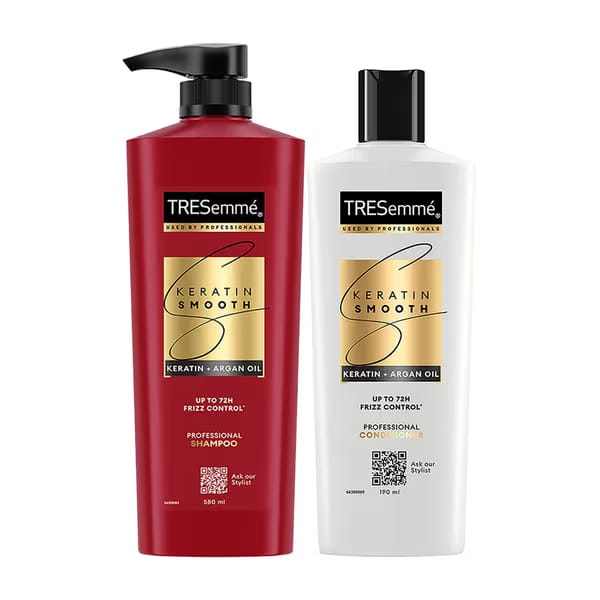 Tresemme Keratin Smooth With Argan Oil Shampoo + Conditioner Combo Nykaa sale