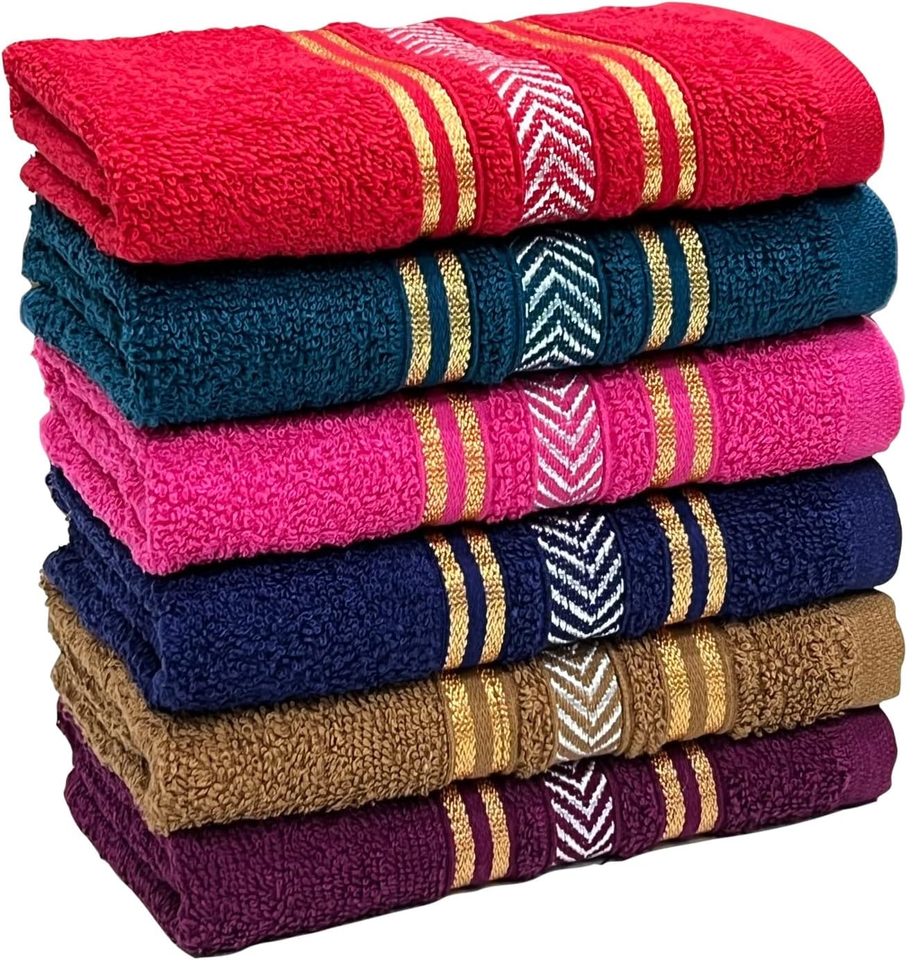 Trident Cotton Hand Towel Set of 6
