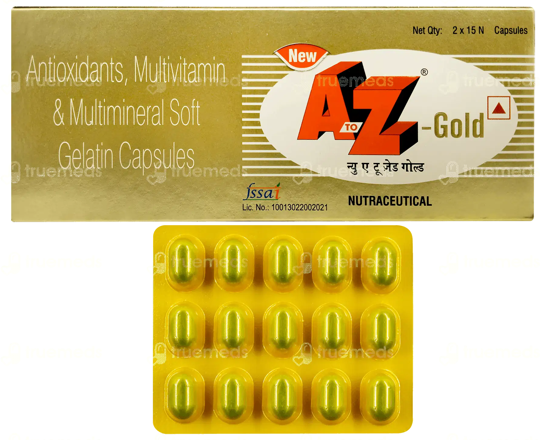 A To Z Gold New Capsule 15 TrueMeds sale