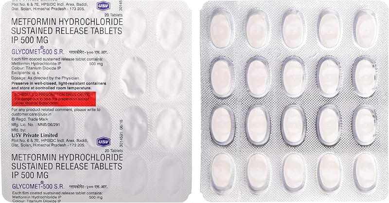 TrueMeds Generic Metformin 500mg Tablets