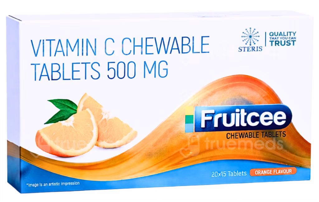 Fruitcee Orange Flavour Chewable Tablet 15 TrueMeds sale