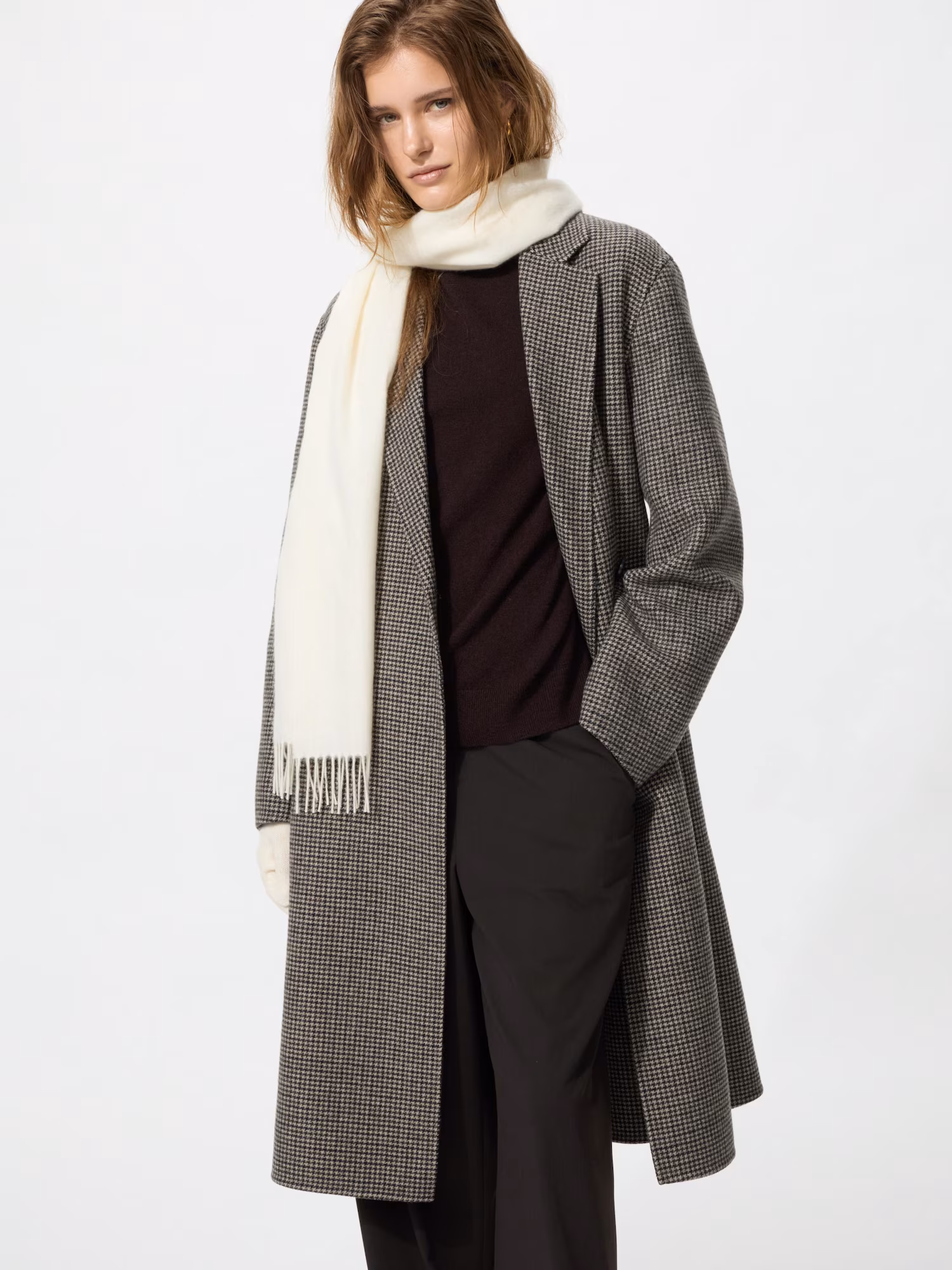 Double Face Relaxed Long Coat Uniqlo sale