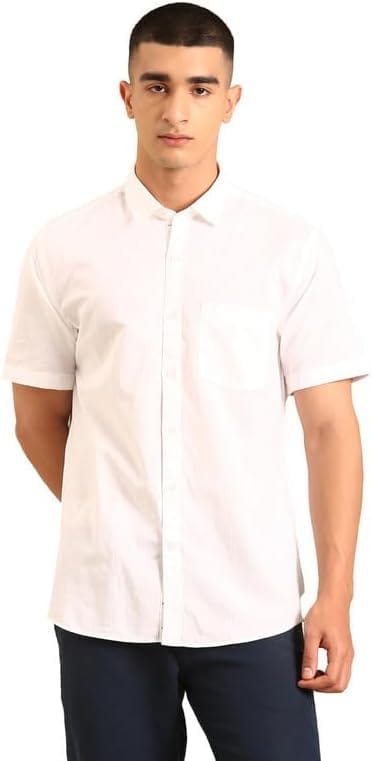 Uniqlo Cotton Linen Short Sleeve Shirt Men