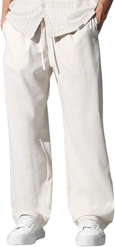 Uniqlo Linen Ankle-Length Trousers