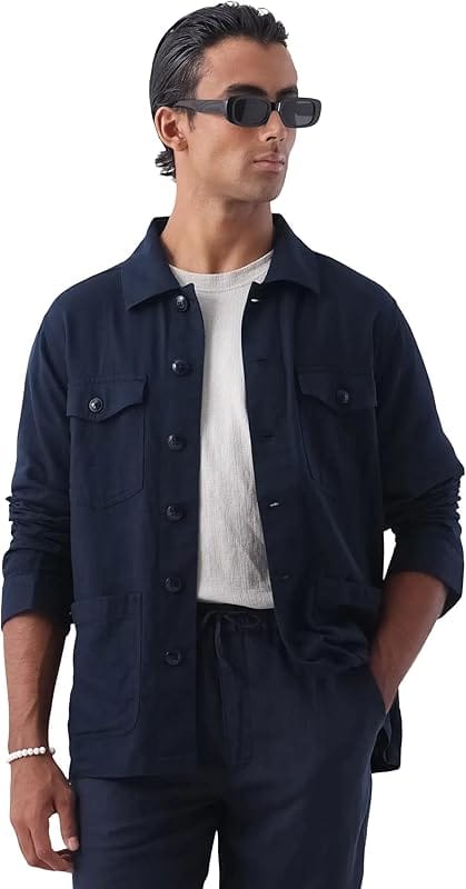 Uniqlo Linen Blend Tailored Jacket