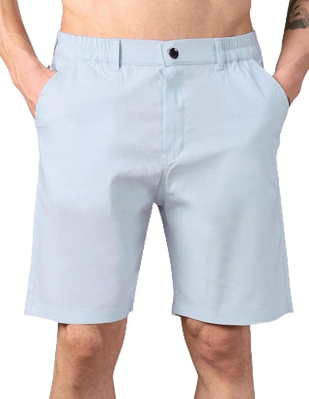 Uniqlo Linen Cotton Blend Shorts — Men