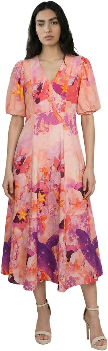 Vero Moda Floral Midi Dress at ₹1,499 on Myntra