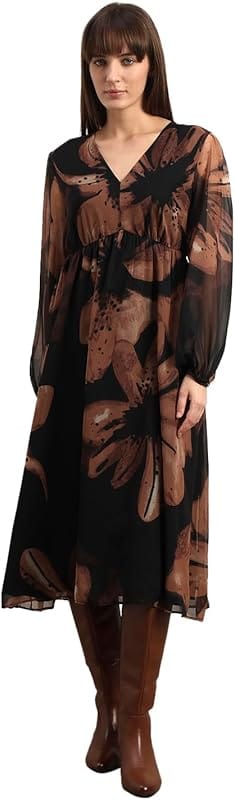 Vero Moda Women Off Shoulder Midi Dress