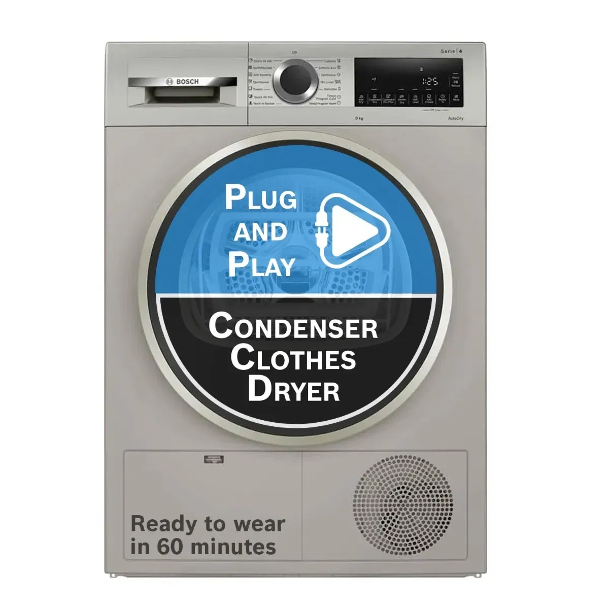 Bosch 9 kg Fully Automatic Front Load Condenser Tumble Dryer Vijay Sales sale