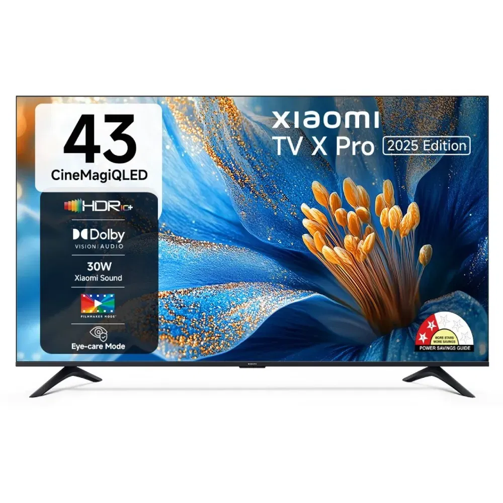 Xiaomi X Pro QLED Series 108cm (43 Inch) 4K Ultra HD Google TV - Dolby Vision, HDR 10+, Filmmaker Mo Vijay Sales sale
