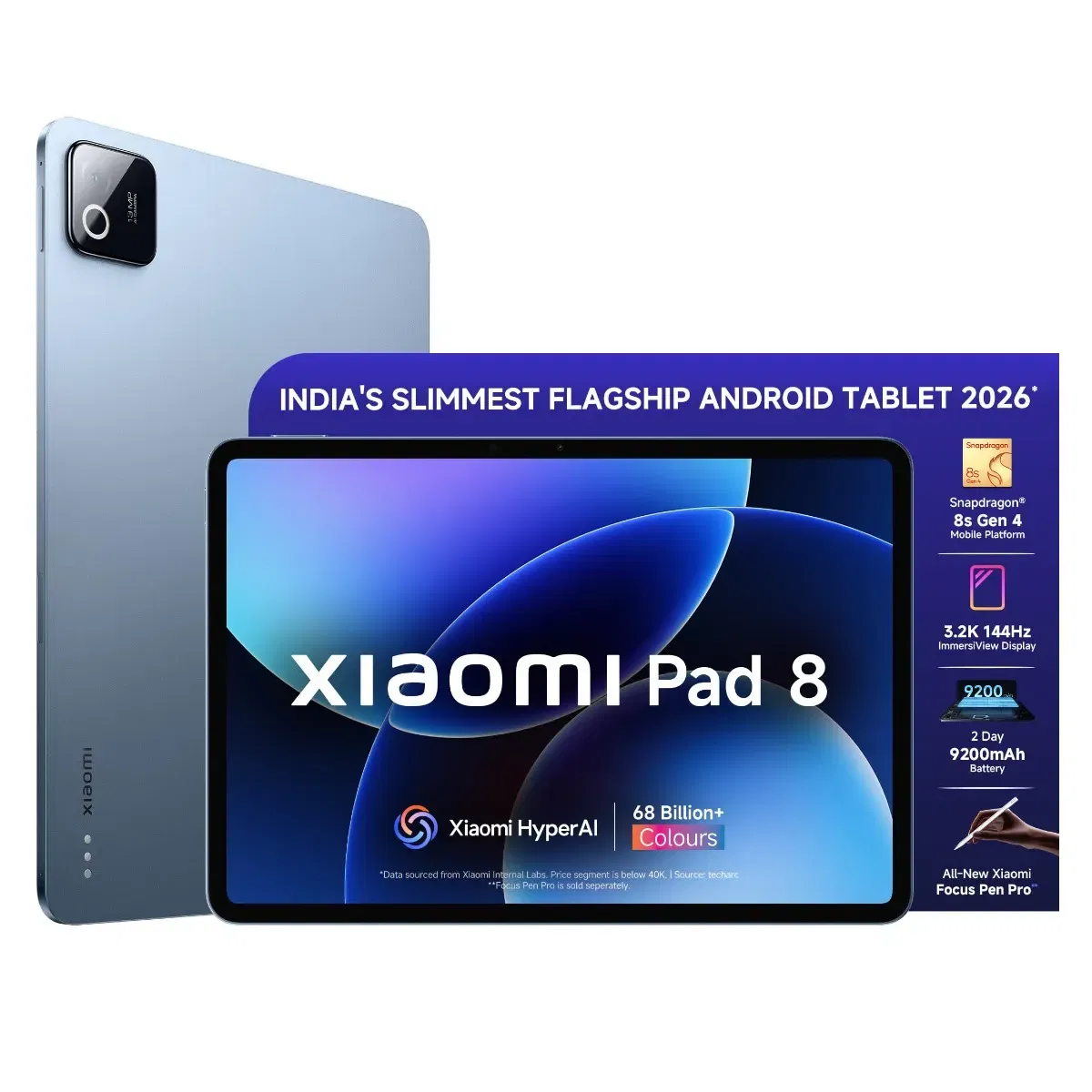 Xiaomi Pad 8 Android 16 Tab 11.2 Inch (28.44 cm) LCD Display/ Snapdragon 8s Gen 4/ 12GB RAM + 256GB Storage/ 1 Vijay Sales sale