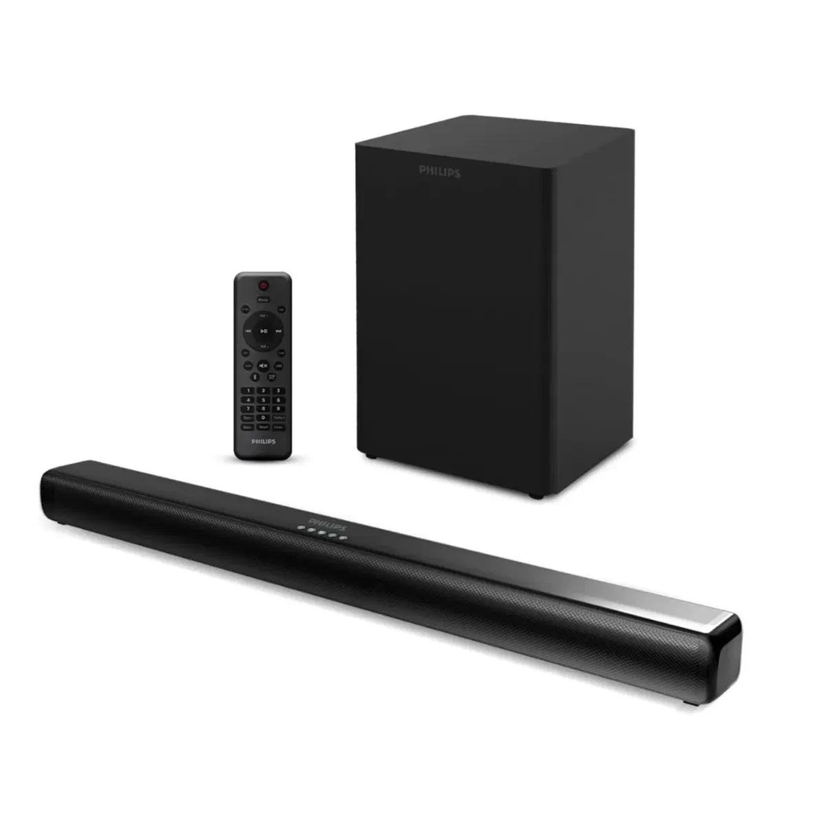 Philips TAB4330/94 2.1 Channel Soundbar 320W Output 8 inch Wired Subwoofer Dolby Audio HDMI ARC Blue Vijay Sales sale