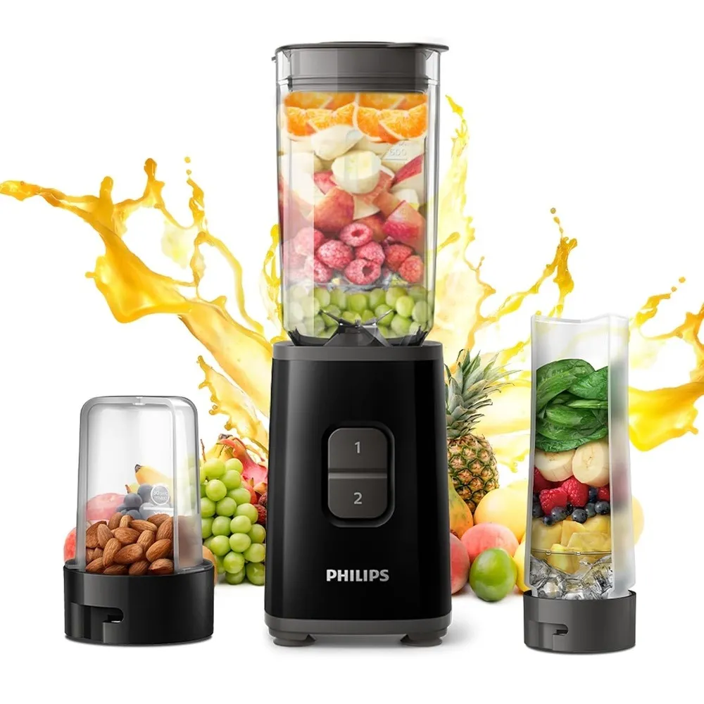 Philips 350W Mini-Blender with 3-Jar Capacity | Variable Speed Control | Mixer, Grinder & Bl Vijay Sales sale