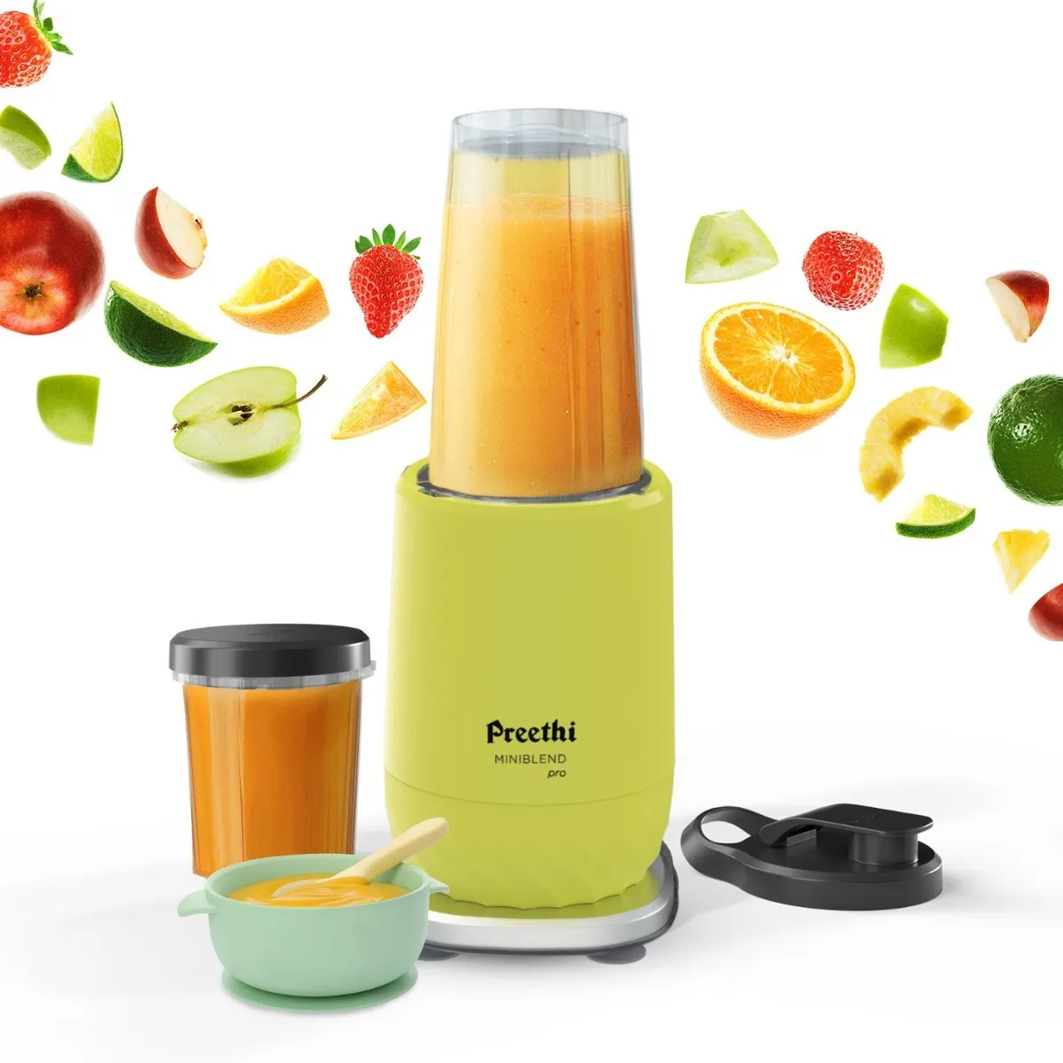 Preethi Miniblend Pro Juicer & Blender | 300W Power | Stainless Steel Blades | Compact Desig Vijay Sales sale