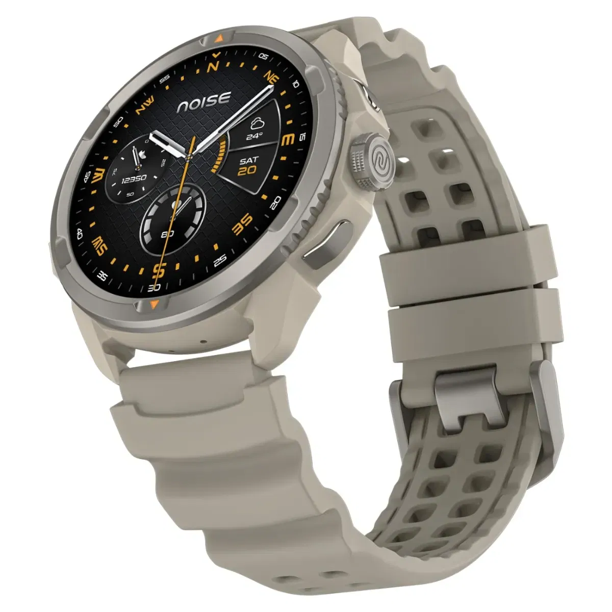 Noise Endeavour Pro Outdoor Rugged Military Smartwatch, Titanium Alloy Vijay Sales sale
