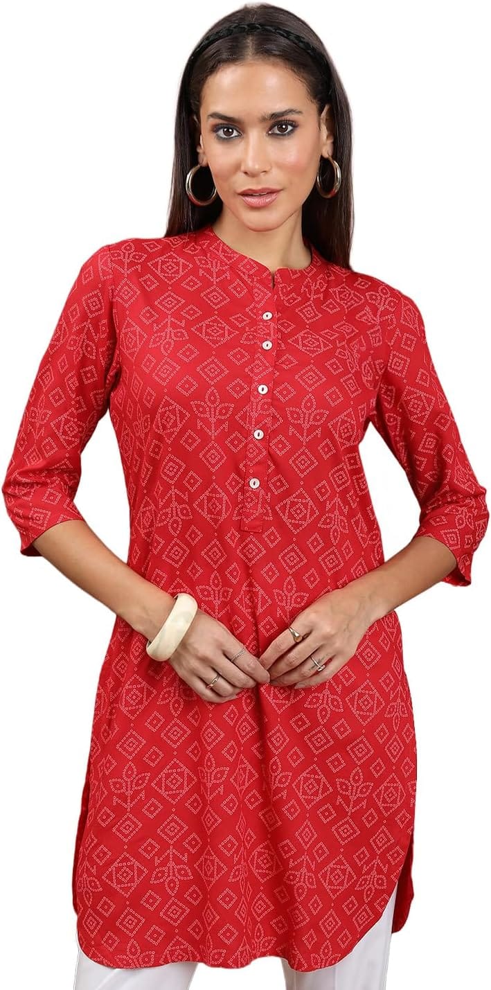 Vishudh Block Print Tunic Top