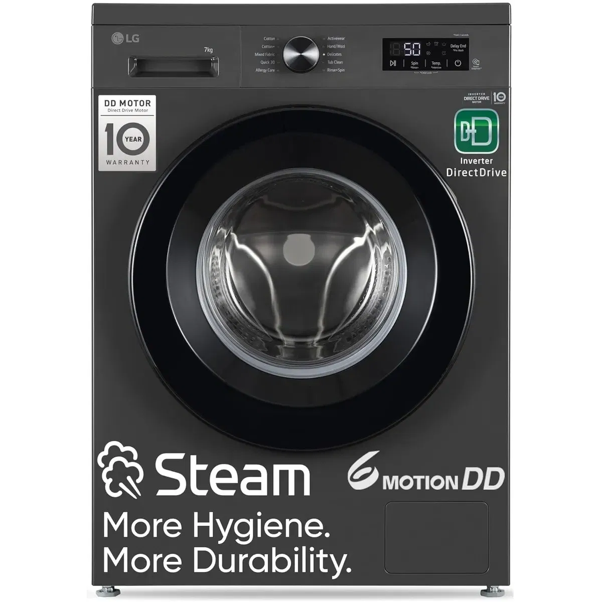 LG 7 Kg 5 Star Fully Automatic Front Load Washing Machine with Inverter Direct Drive and Steam Vijay Sales sale