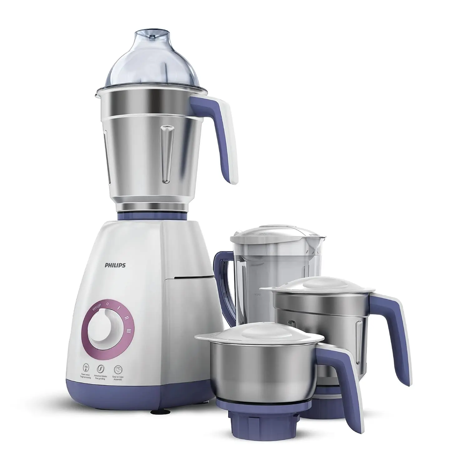 Philips Viva HL7701/00 750W Mixer Grinder | 4 Jars | Auto Cut-Off Protection | ABS Body | Wh Vijay Sales sale