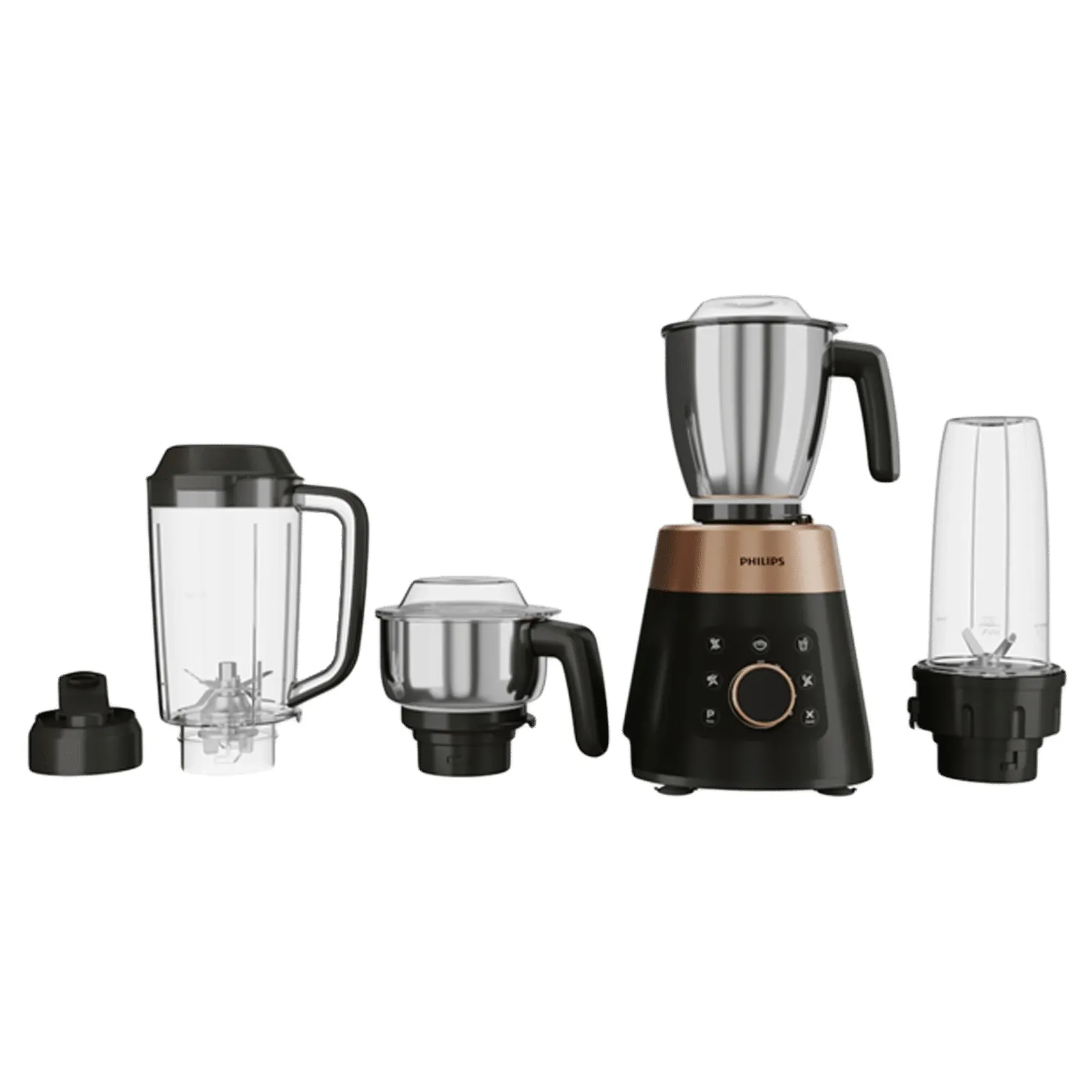 Philips HL7778/00 1000W Mixer Grinder | 4 Jars | 5 Preset Modes | Metallic Gold & Black Vijay Sales sale