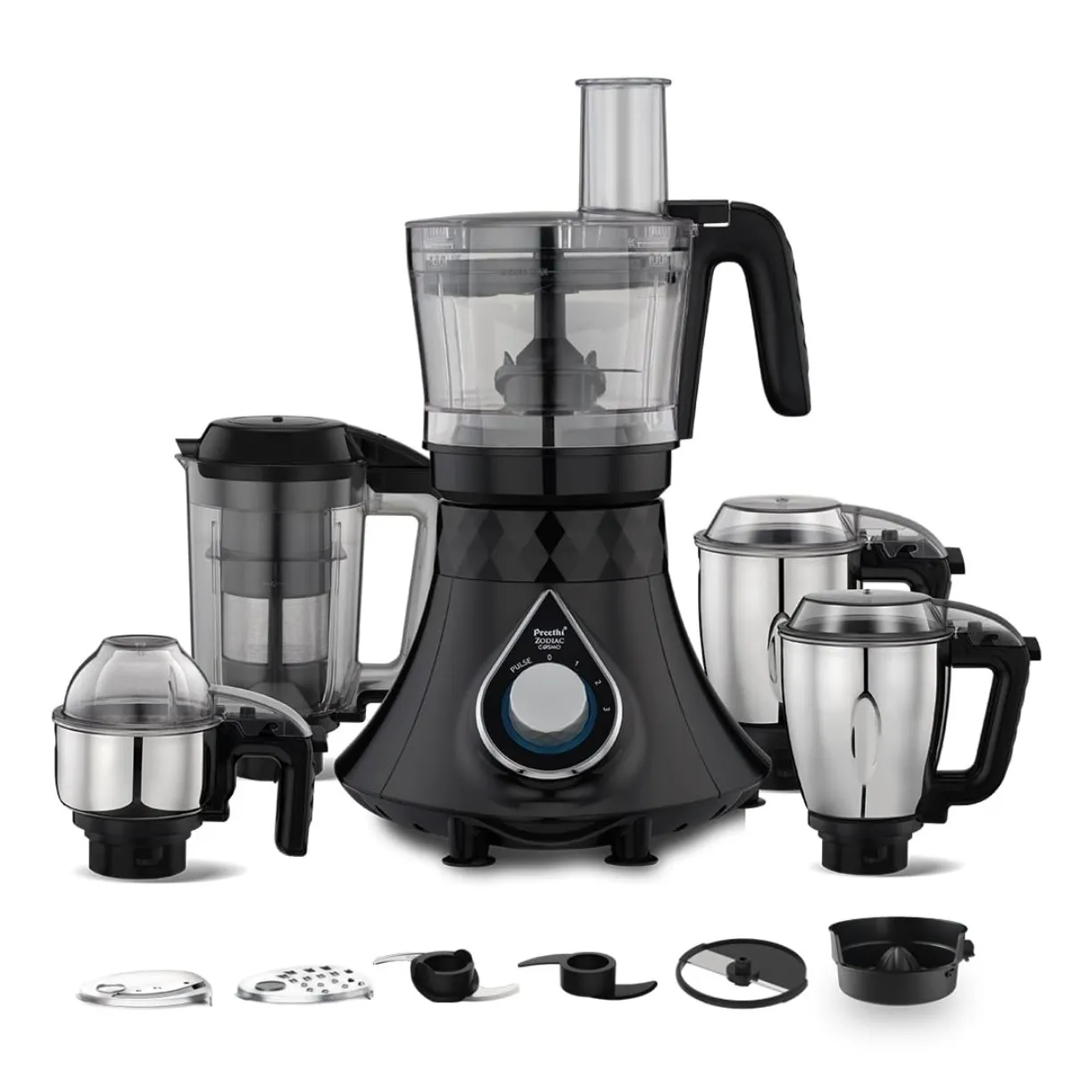Preethi Zodiac Cosmo Mixer Grinder | 750W | 5 Jars | Master Chef+ Food Processor | Super Ext Vijay Sales sale
