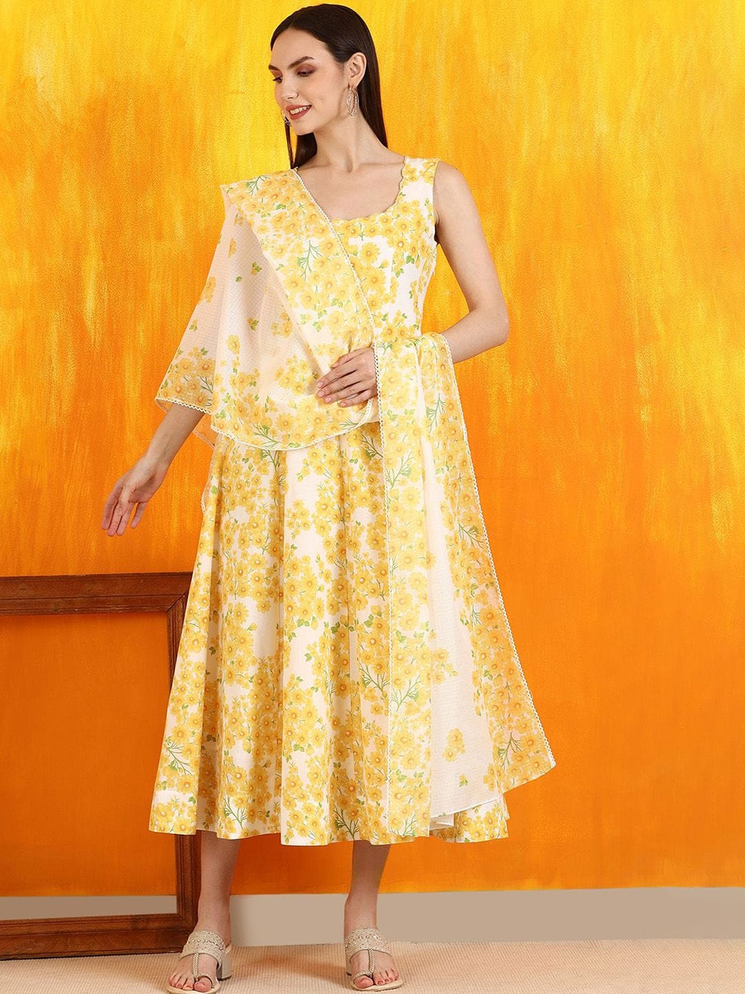 W Women Cotton Kurta Dress Myntra sale