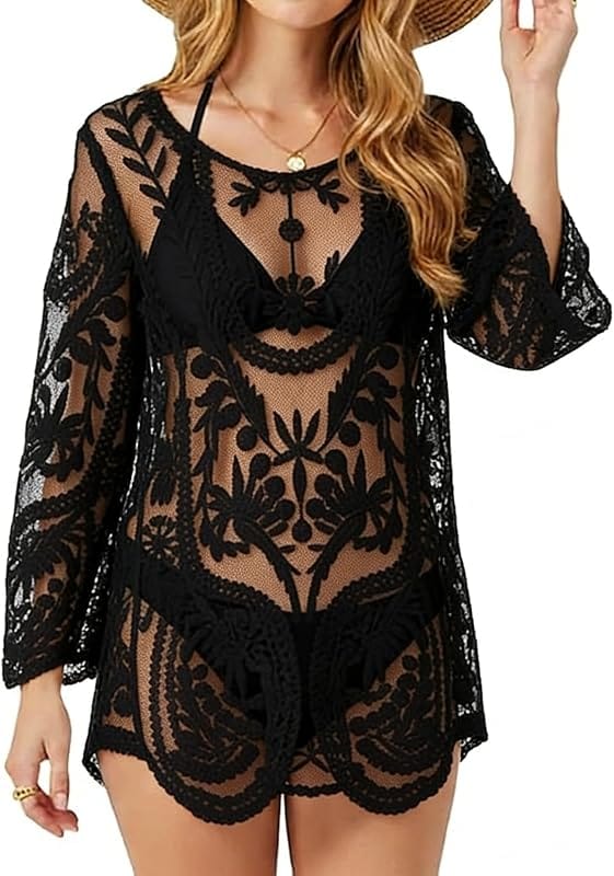 Nykaa Fashion Mesh Beach Cover-Up Kaftan