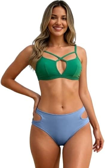 Nykaa Fashion Colourblock Sports Bikini Set