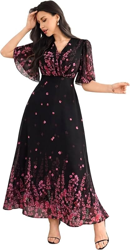 M&S Printed A-Line Mini Dress