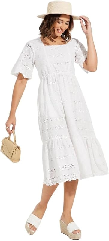 M&S Broderie Anglaise Cotton Dress