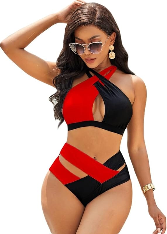 Nykaa Fashion High-Waist Retro Bikini Set