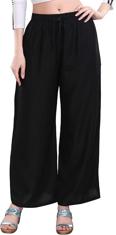 Women Palazzo Pants Black