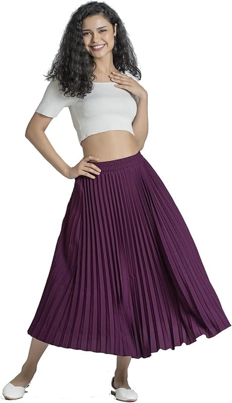 M&S Pleated Midi Skirt
