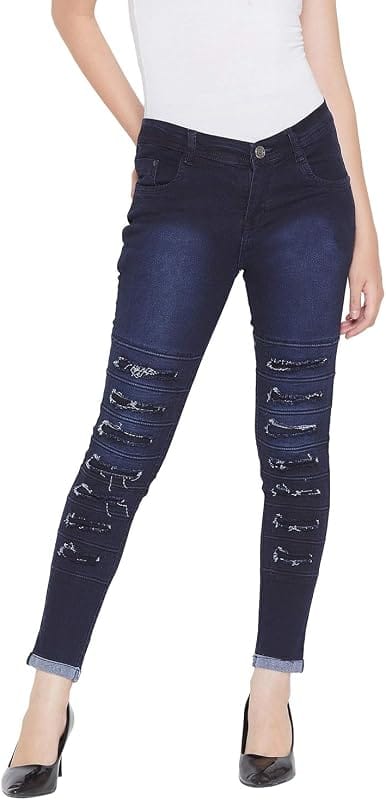 Women Slim Jeans Blue
