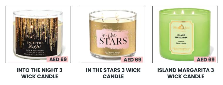 Bath and Body Works candles